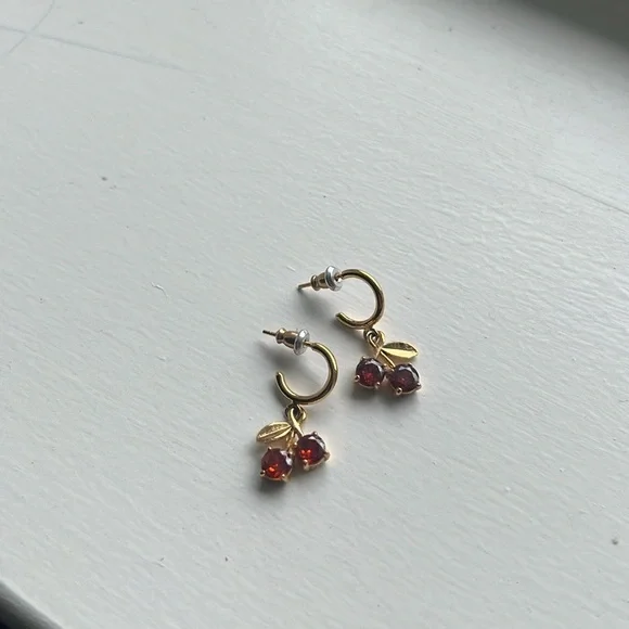 Kate spade cherry huggies earrings - Picture 2 of 6